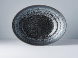 Serving Bowl Flat Base 28cm Black Pearl Glaze V637-C5169