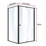 Semi Frameless Shower Screen x195cm Side AS/NZS Glass V63-824581