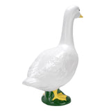 Garden Goose Statue Resin Lifelike Large Size White Goose Sculpture Ornament for Pool Yard Outdoor V1294-YM0901-3111250063511
