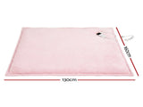 Giselle Electric Throw Rug Dual Side Fleece Flannel Heated Blanket Pink EB-C-THROW-RUG-DS-PK