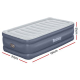 Bestway Mattress Air Bed Single Size 51CM Inflatable Camping Beds Home Outdoor BW-BED-S-51-6713G