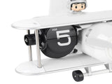 Airplane Flip Clock 12 Hours Retro Battery Powered Auto Flip Desk Clock for Living Room Bedroom V1294-YM0901-3115240119812