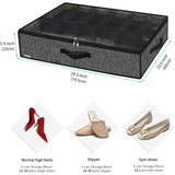2 Pack Shoe Storage Bag With Clear Window - 12 Compartment Shoe Organizer For Under Bed Storage, V1188-MS-227-2114
