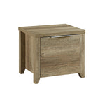 Bedside Table 2 drawers Storage Table Night Stand MDF in Oak V43-BST-CELOAK