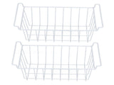 2pcs Refrigerator Freezer Baskets Large Household Wire Storage Basket Bins Organizer with Handles V1294-YM0901-3113230225714