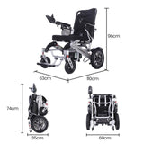 EQUIPMED Electric Folding Wheelchair, Folding, Motorised, 2x250W, Long Range, Power Mobility Scooter V219-HELWLCEQPKS6A