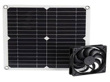 12W 12V Solar Panel Powered Fan Efficient Energy Conversion Solar Panel Dual Fan Kit V1294-YM0706-3111230187511