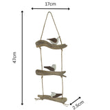 Birds On Driftwood w Rope Wall Art 47cm V637-12825BRD