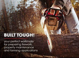 BAUMR-AG Commercial Petrol Chainsaw E-Start 24" Bar Chain Saw Top Handle Tree Pruning V219-CHNSAWBMRA8X5