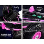 Rigo Kids Pedal Go Kart Ride On Toys Racing Car Rubber Tyre Pink GKRT-F1A-PK