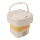 6L Small Washer Yellow Mini Machine Foldable Portable Large Capacity Basket High Speed Motor V1294-YM0901-3113230175611