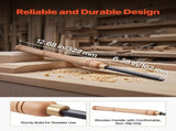 Wood Lathe Turning Tool Set, 4PCS, Lathe Roughing Finishing and Detailing Hollow Tool with Wooden V952-MBMGCDYTSYDPUN4IX001V0