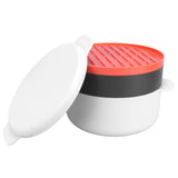 Multifunctional Round Rice Steaming Box Microwave Oven Special Lunch Box for Home Kitchen V1294-YM0901-3118210088411