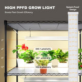 VEVOR Plant Stand with Grow Lights 4 Tiers 90W 150 cm Tall Plant Grow Shelf V952-GNZWJ150CM90W4H6VV3