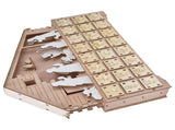 LED Light Calendar Wooden Desk Calendar Christmas Advent Calendar Ornament for Holiday Decoration V1294-YM0523-3115210294311