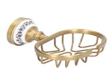 Soap Dish Holder Basket Hollow Design Waterproof Rustproof Wall Mounted Antique Bathroom Basket V1294-YM0521-3112220088311
