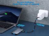 BENFEI 335GY-C Hub with Triple Display, 8-in-1 Docking Station V28-ELEBEN335GY