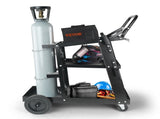 Welding Cart, 3-Tier Welder Cart Heavy Duty with 400 Lbs Weight Capacity, 360&deg Swivel Wheels, Tank V952-SCHJTC400LB18XD9NV0