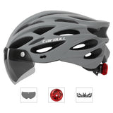 Road Bike Helmet Mountain Bike Helmet Cycling Helmet With Visor Bicycle Helmet - White - Size V1106-140-330002-WHT-M55-59CM
