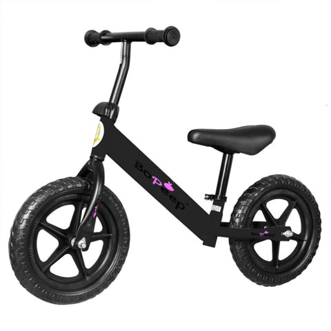 BoPeep Kids Balance Bike Ride On Toys Black KD1098-BK