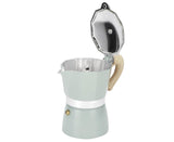 Stovetop Coffee Maker, Aluminum Moka Pot Kettle for Home Kitchen, 150ml V1263-JX-2994