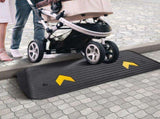 Rubber Threshold Ramp, 5 cm Rise Threshold Ramp Doorway, Recycled Rubber Power Threshold Ramp Rated V952-XBLYPDGB1437X2OBGV0