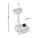 Weisshorn Camping Basin Portable Hand Wash Sink Stand 19L Capacity CAMP-STAND-19L-GREY