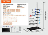Lab Stand Support, Laboratory Retort Support Stand Set, Steel Lab Stand 23.6" Rod and 8.3" x 5.3" V952-SYZJJP1JT60C60P2LV0