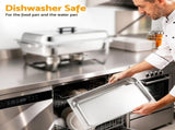 5-Star Chef Chafing Dish 9L 1-Pan Buffet Warmer Food Warmer Catering Server CD-9L-1Z-SS