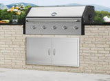 BBQ Access Door, 915x610 mm Double Outdoor Kitchen Door, Stainless Steel Flush Mount Door, Wall V952-SMMBSCJMYS36WMLACV0