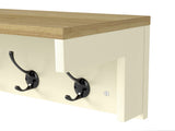 Levede Coat Rack Wall Mounted Shelf 7 Double Hooks Storage Entryway Hallway DH1050-CR-AU