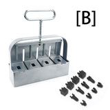 Manual 4-Cell Soil Block Maker for Seed Starting, Garden Planting, Transplanting, and Root-Safe V1341-ZY-XTE965N5-A