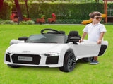 Kahuna R8 Spyder Audi Licensed Kids Electric Ride On Car Remote Control White CAR-SPD-WH