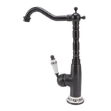 Antique Faucet Retro Style Porcelain Valve Long Spout Sturdy Brass Rotatable Antique Mixer Tap for V1294-YM0626-3112220096511