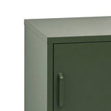 Artiss Bedside Table Metal Cabinet - Green AI-LOCKER-SH-GN