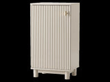 Levede Bathroom Cabinet Freestanding Storage Cupboard Slim 3 Tier Shelves Cream BATH1031-CM-AU