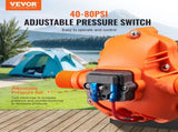 Diaphragm Pump 1.8GPM 6.81 L/min 3-Chamber Water Pump Pressure Switch V952-12VYYSB3Q18GVU9M9V9