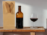 10Pcs Strong Brown Paper Wine Bag for Wine Bottle Carrying with Wear Resistant Design V1370-AZ4-14629