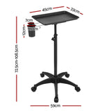 Embellir Salon Trolley Cart Spa Beauty Rolling Tray Hairdressing Storage 5-wheel SA-TR-1T-BK