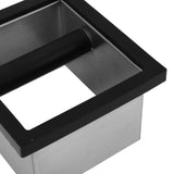 Coffee Knock Box Bottomless Stainless Steel Coffee Ground Knock Bin for Home Cafe Restaurant V1294-YM0901-3118240117111