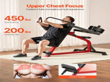 Incline Chest Fly and Rear Delt Fly Machine, 450 LBS Chest Machine, Adjustable Fitness Chest Bench V952-XBTJJXTZYTJSOY411V0