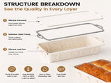 Wholesome Home-Baked Loaves Made Effortlessly with This Flexible Silicone Bread Pan, Perfect for V1341-ZY-7K7MN2TY-2PCS