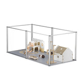 Large Acrylic Dog Playpen Fence Clear Pet Fertility Cage Fence Enclosure Playgroup V767-XPETSYL-6S-V1