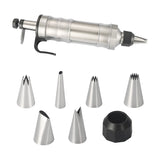 Whipped Cream Maker - Garnishing Syringe - Nozzle Set - Cake Decorating - Stainless Steel Nozzles V1189-WXF-260203-00442