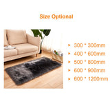 Long Plush Ultra Soft Fluffy Rugs Rectangle Shape Faux Sheepskin Wool Carpet Rug for Living Room V1294-YM0901-H23331GY-2