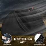 Waterproof 210D Oxford Bike Cover with UV Protection and Lock Holes for 1 or 2 Bicycles, Black, 190 V1189-LC-HW-00700