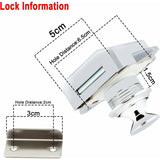 Push Button Camper - Lock Latch Door Closer Cupboard Knob For Rv Motorhome Caravan 5 pcs Silver V1188-MS-227-1006