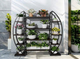 8 Tier Jumbo Plant Stand Vase Shape Flower Bonsai Pot Display Rack Indoor Outdoor V767-HJ-ZM1376