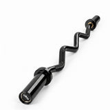 Centra Olympic Barbell Ez Curl Bar W Bar 810lbs Alloy Steel Black SP1098-BK-4FT-AU