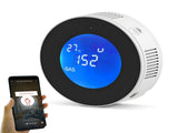 1 Pack WiFi Natural Gas Leak Detector for Home Gas Alarm and Monitor with LCD Display Screen Real V1294-YM0901-HS7871